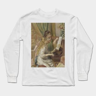 Young Girls at the Piano by Auguste Renoir Long Sleeve T-Shirt